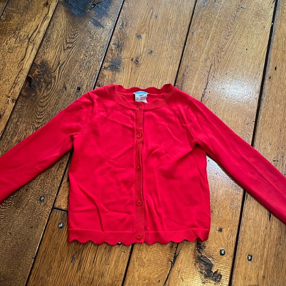 Jacadi red sweater size 6